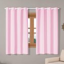 Ver imagem 1 de Cortina Isa Varão Tecido Oxford 2,80M X 1,60M - Rosa
