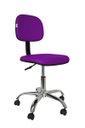 Ver imagem 1 de Cadeira Secretaria Giratoria Bolt CR - Couro Sintetico Corano - Roxo
