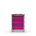 Ver imagem 6 de Carrinho Gaveteiro Organizador Multiuso 3 Gavetas Rosa Pink com Rodinhas - Mad.U Organização