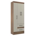 Ver imagem 3 de Guarda Roupas Solteiro 3 Portas 2 Gavetas Nobre