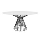 Ver imagem 2 de Base de Mesa Florença Redonda D60 Raiada Metal Preto