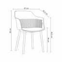 Ver imagem 5 de Cadeira Marcela Cor:azul