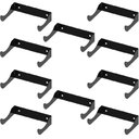 Ver imagem 4 de Kit 10 Adegas de Parede Suporte para Garrafa de Vinho em Aço Preto Adega Suspensa Horizontal para