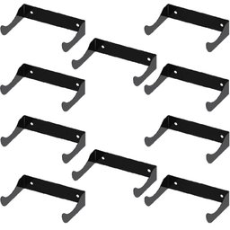 Kit 10 Adegas de Parede Suporte para Garrafa de Vinho em Aço Preto Adega Suspensa Horizontal para - 4 Kit 10 Adegas de Parede Suporte para Garrafa de Vinho em Aço Preto Adega Suspensa Horizontal para - 4