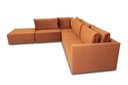Ver imagem 2 de Sofá Lugano - Veludo Itália Terracota