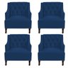 Kit 04 Poltronas Genesis Azul Escuro - 1