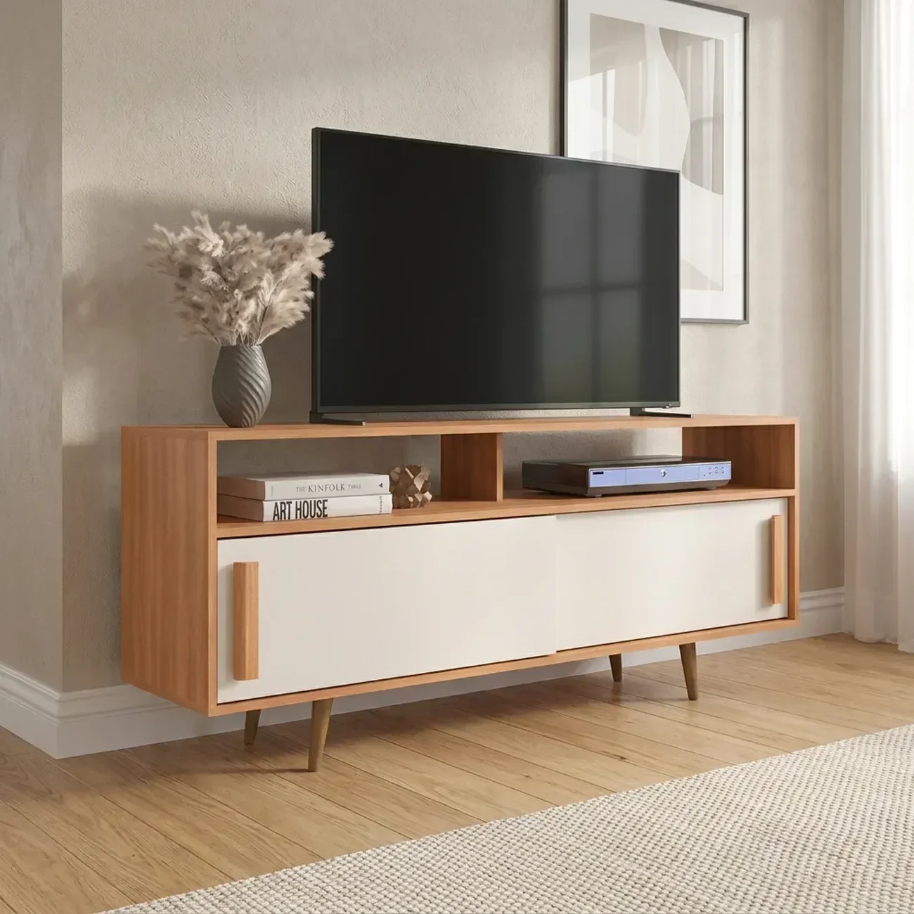 Rack para TV até 65 Polegadas 150cm Filadélpia Marrom