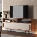 Ver imagem 1 de Rack para TV até 65 Polegadas 150cm Filadélpia Marrom