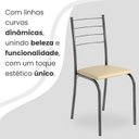 Ver imagem 7 de Conjunto Sala de Jantar Mesa Retangular 100x60cm Tampo Granito Ocre 4 Cadeiras Rio