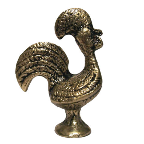 Estatueta GALO DE BARCELOS Artesanal História De Um Milagre SAT Galo Dourado