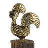 Estatueta GALO DE BARCELOS Artesanal História De Um Milagre SAT Galo Dourado - 2