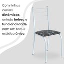 Ver imagem 7 de Conjunto Sala de Jantar Mesa Retangular 100x60cm Tampo Granito Ocre 4 Cadeiras Rio