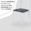 Ver imagem 6 de Conjunto Sala de Jantar Mesa Retangular 100x60cm Tampo Granito Ocre 4 Cadeiras Rio