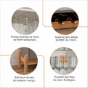 Ver imagem 7 de Cristaleira 2 Portas de Vidro Bari