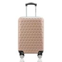 Ver imagem 1 de Mala de Bordo 10 Kg para Viagem em Abs Cadeado Integrado Rodas 360º Gladiador C1mb: Rose Gold