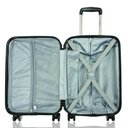 Ver imagem 3 de Mala de Bordo 10 Kg para Viagem em Abs Cadeado Integrado Rodas 360º Gladiador C1mb: Rose Gold