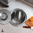 Ver imagem 6 de Lixeira de Embutir Lorben Pia Bancada Cozinha com Tampa Aço Inox