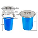 Ver imagem 3 de Lixeira de Embutir Lorben Pia Bancada Cozinha com Tampa Aço Inox