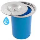 Ver imagem 2 de Lixeira de Embutir Lorben Pia Bancada Cozinha com Tampa Aço Inox