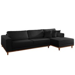 Sofá Cronos 03 Metros Chaise Lado Direito Meu Sofá Online - 2