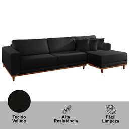 Sofá Cronos 03 Metros Chaise Lado Direito Meu Sofá Online - 4