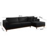 Sofá Cronos 03 Metros Chaise Lado Direito Meu Sofá Online - 3