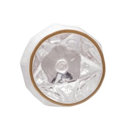 Taça Champagne 2pç Cristal 300ml c/ Borda Dourada Taj - Wolff - 4