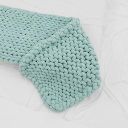 Manta Peseira de Maxi Tricot King 0,70x2,50m, Cor Menta - Magma Cotton - 4