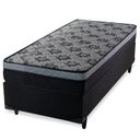 Ver imagem 1 de Cama Box Solteiro com Colchão Mola Safira Spec Preto Hellen Colchões