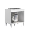 Ver imagem 4 de Balcão Multiuso Alinne 79cm para Cooktop 4 e 5 Bocas com 2 Portas - Branco Peternella