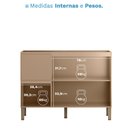 Ver imagem 6 de Balcão para Cozinha 3 Portas 2 Gavetas 120cm