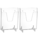 Ver imagem 1 de 2 Expositores de Acrílico A4 Parede Mesa para Documentos Dellocolor Vertical Transparente