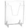 2 Expositores de Acrílico A4 Parede Mesa para Documentos Dellocolor Vertical Transparente - 2