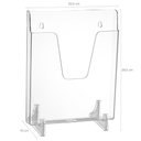 Ver imagem 3 de 2 Expositores de Acrílico A4 Parede Mesa para Documentos Dellocolor Vertical Transparente
