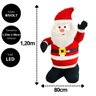 Papai Noel Inflável Gigante Iluminado Led Natal 1,2 Metros - Art Christmas - 3