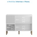 Ver imagem 4 de Balcão para Cozinha 3 Portas 2 Gavetas 120cm