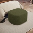 Ver imagem 1 de Puff Decorativo Orgânico para Living Quarto 70cm Doha W01 Linho Verde- Lyam Decor