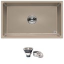 Ver imagem 1 de Cuba Inox 304 Quadrada Gourmet Plana Cozinha 70x40 Válvula ECUBAS 7040 Nano PVD