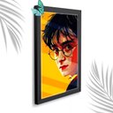 Ver imagem 1 de Quadro Decorativo Harry Potter Suspence + Vidro 33x25 Sala:preto