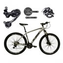 Ver imagem 1 de Bicicleta Aro 29 Ksw Xlt Shimano Deore e Altus 27v Freio Hidráulico Garfo Trava - Prata Tam.21