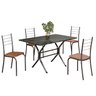Conjunto Sala de Jantar Mesa Retangular 100x60cm Tampo Ardósia Indiana 4 Cadeiras Rio - 2