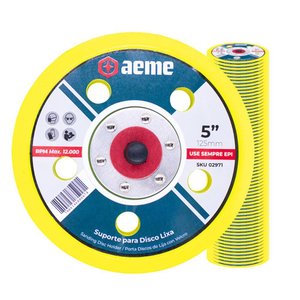 Suporte para Disco de Lixa Pluma Aeme 5 Pol (125mm) 100 Unidades