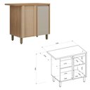 Ver mais imagens de Cozinha Modulada Allure Linea Brasil 14 Peças 21 Portas 3 Gavetas com Tampo