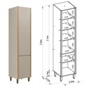 Ver imagem 3 de Cozinha Modulada Allure Linea Brasil 14 Peças 21 Portas 3 Gavetas com Tampo