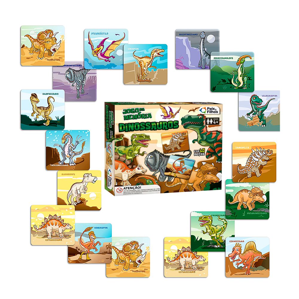 10 Jogo Da Velha Educativo Mdf Colorido Dinossauro Lembrança