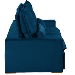 Sofá Modular Ceará 5 Lugares 2.50 MT Retrátil e Reclinável Veludo Sofatec - 6
