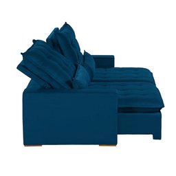 Sofá Modular Ceará 5 Lugares 2.50 MT Retrátil e Reclinável Veludo Sofatec - 5