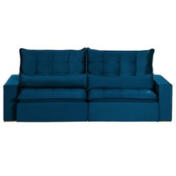 Sofá Modular Ceará 5 Lugares 2.50 MT Retrátil e Reclinável Veludo Sofatec - 2