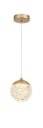 Ver imagem 1 de Pendente Globo Acrílico Detalhado 13cm Led 7W 3000K Bivolt