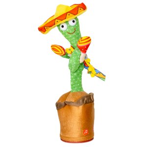 Cacto Dançante Musical Falante Dança Repete Brinquedo Usb Modelo:chocalho